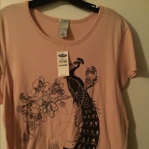 Old Navy Embellished Peacock Tee